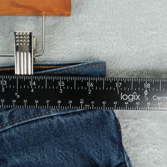 Old Navy Jeans Mens 33x32 Original Straight Leg Blue Dark Wash Denim Cotton - Picture 5 of 9